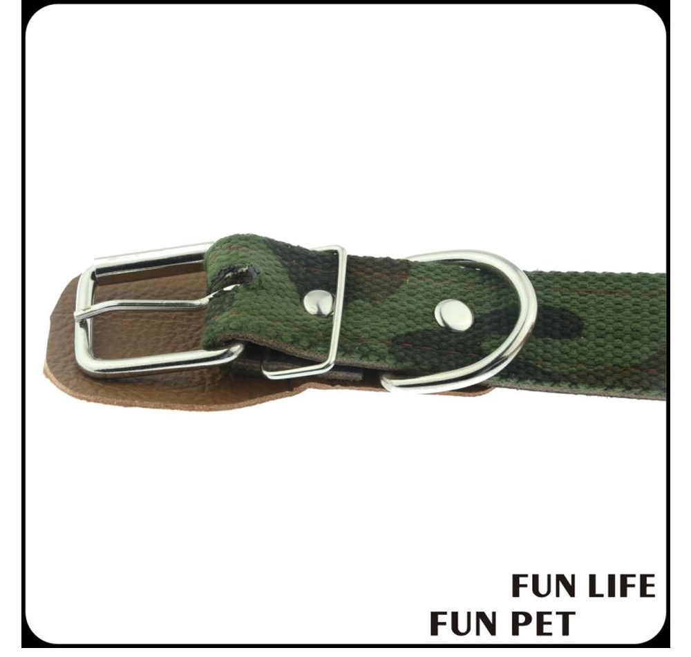 Custom Camouflage Canvas Dog Collar with Genuine Leather Details (6).jpg